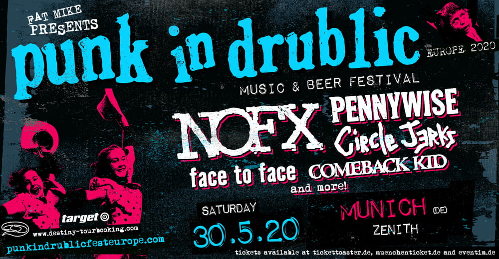 Tickets PUNK IN DRUBLIC, music & beer festival in München